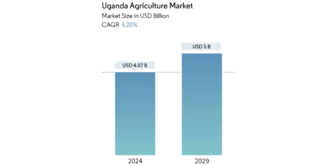 statistics of size of uganda agriculture market