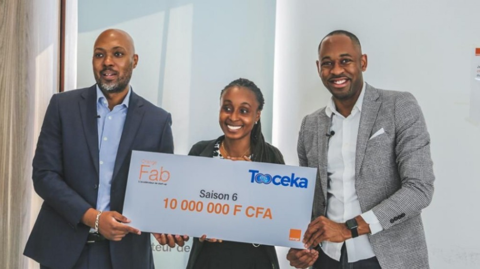 Orange Côte d'Ivoire continues its commitment to Ivorian start-ups by presenting checks to the winners of Orange Fab, season 6<br />
