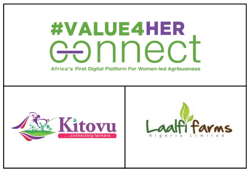 Connect, Kitovu and Laalfi Farms Logo