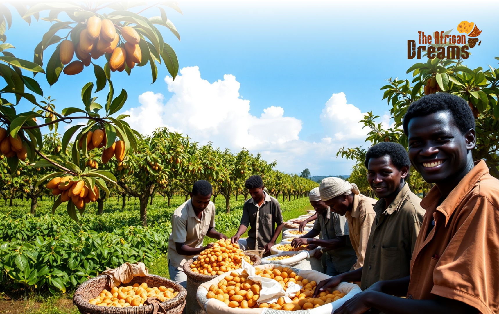 Cashew Nut Farming in Sierra Leone A Comprehensive Guide farmers working on cashew nuts collection in sierra leone