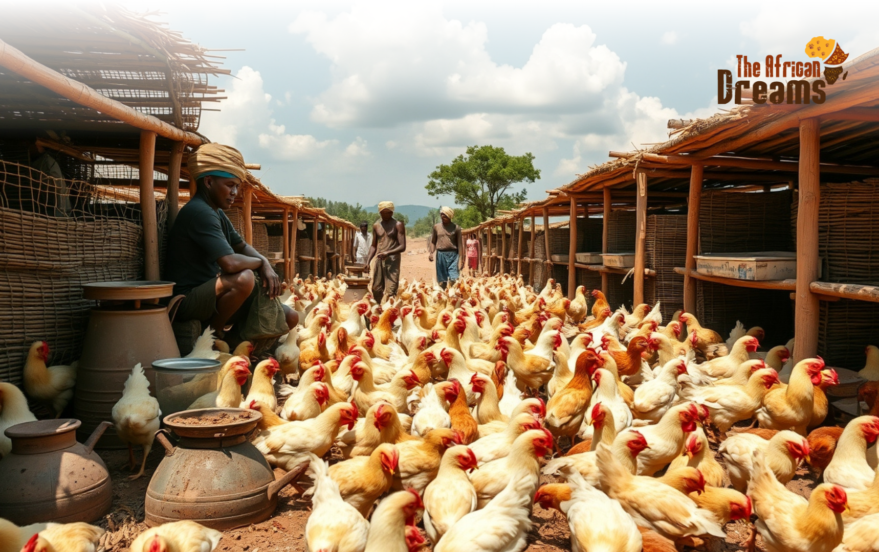 A poultry farm in Ghana