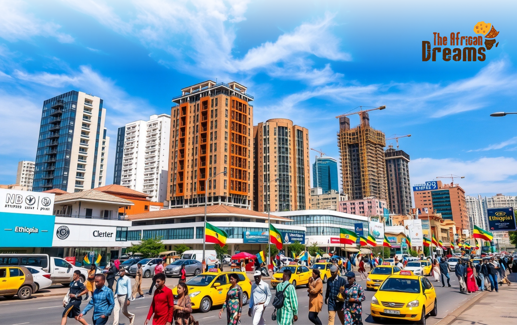 Opportunities in Ethiopia’s Emerging Real Estate Market Street in ethiopia with tall buildings