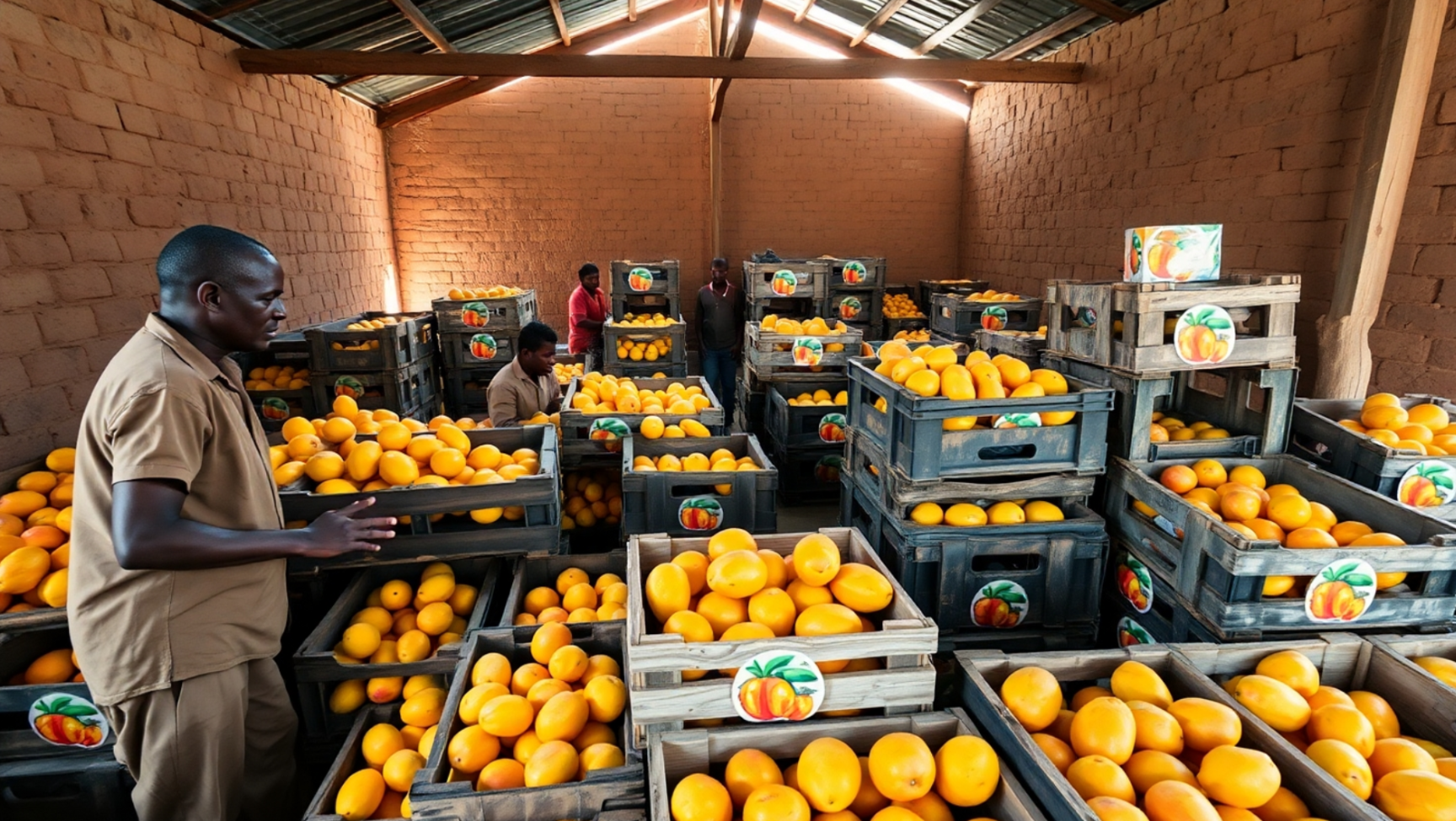 An illustration of post-harvest handling of mangoes in Sierra Leone