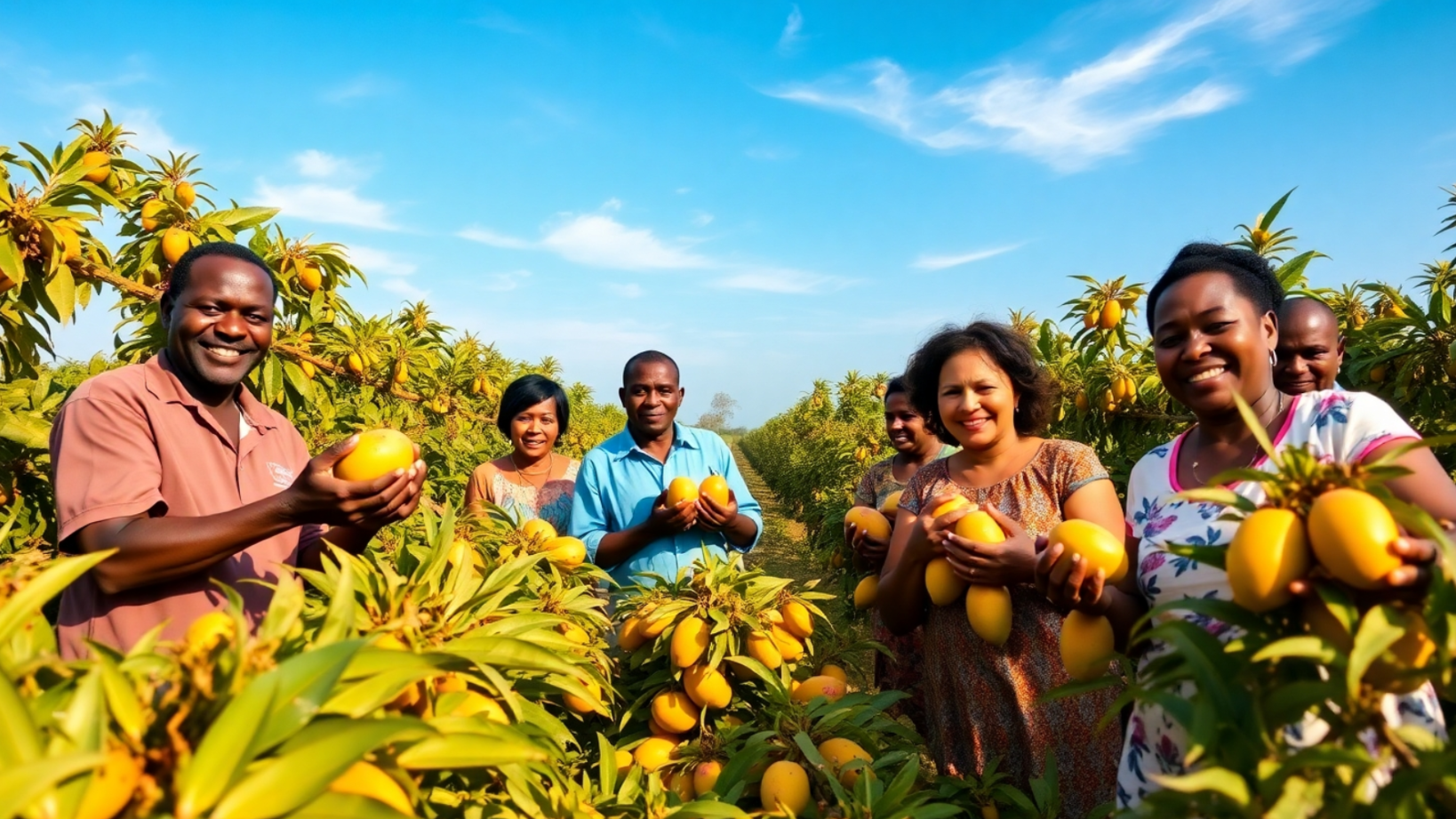 An illustration of successful mango farming business in Sierra Leone.