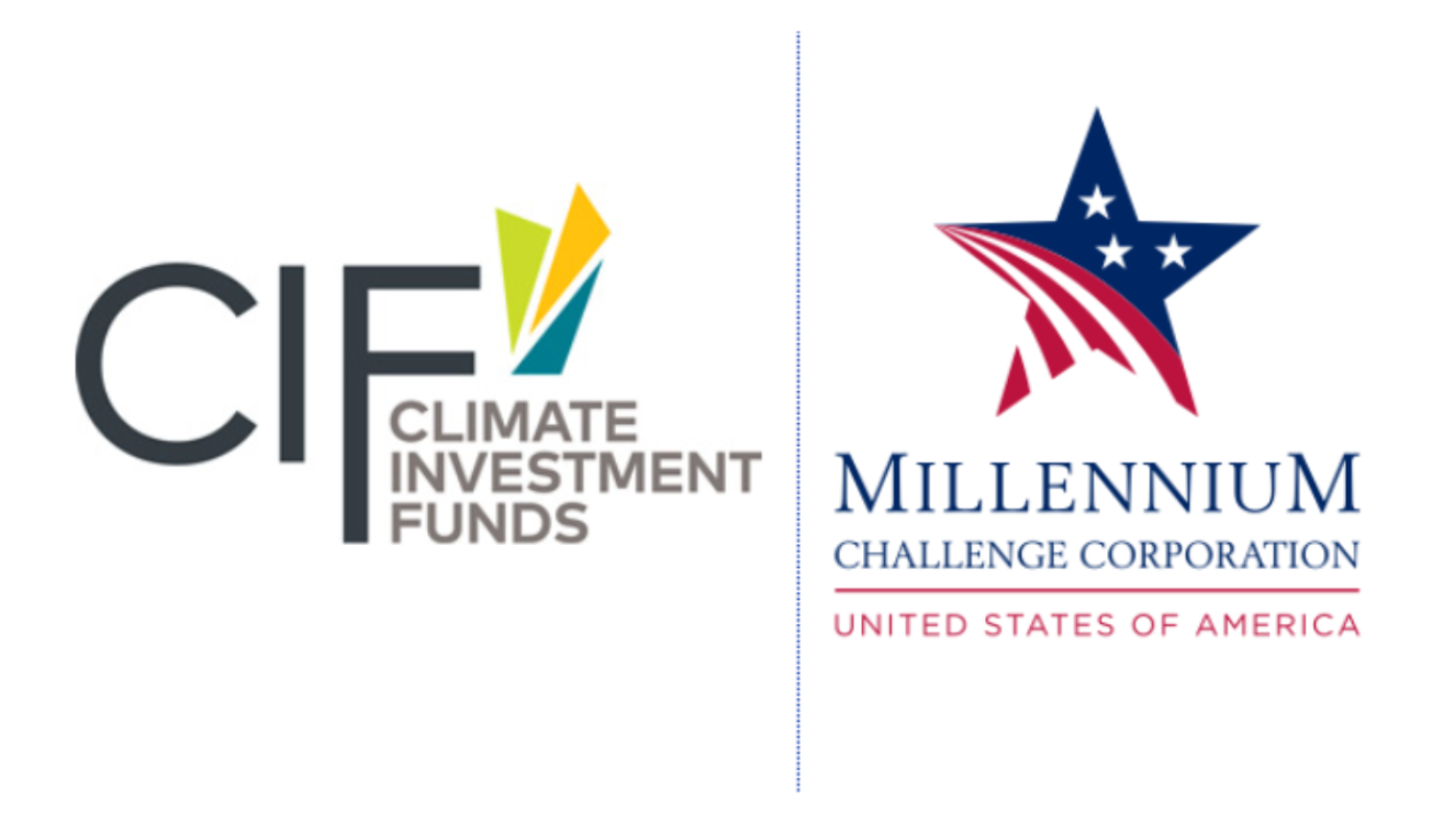 Logos for the Climate Investment Fund and Millennium Challenge Corporation