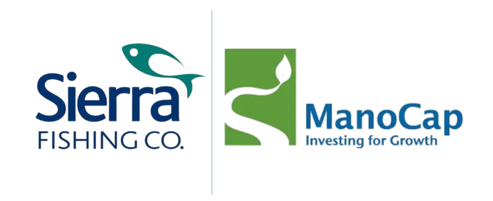 Logos for Sierra Fishing Co. and ManoCap