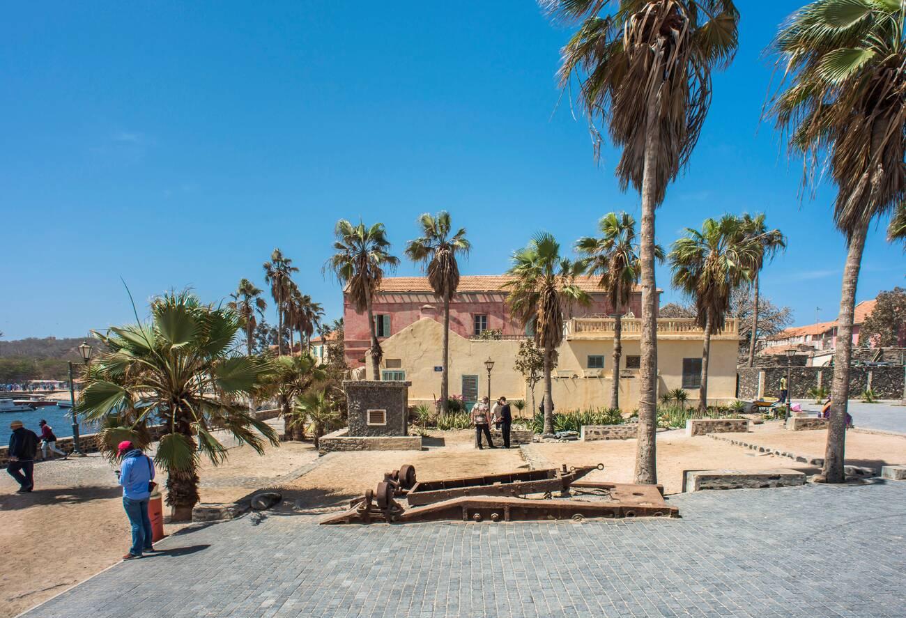 Senegal, Dakar, Goree Island, UNESCO World Heritage Site, Fort Estrees Square Senegal, Dakar, Goree Island, UNESCO World Heritage Site, Fort Estrees Square