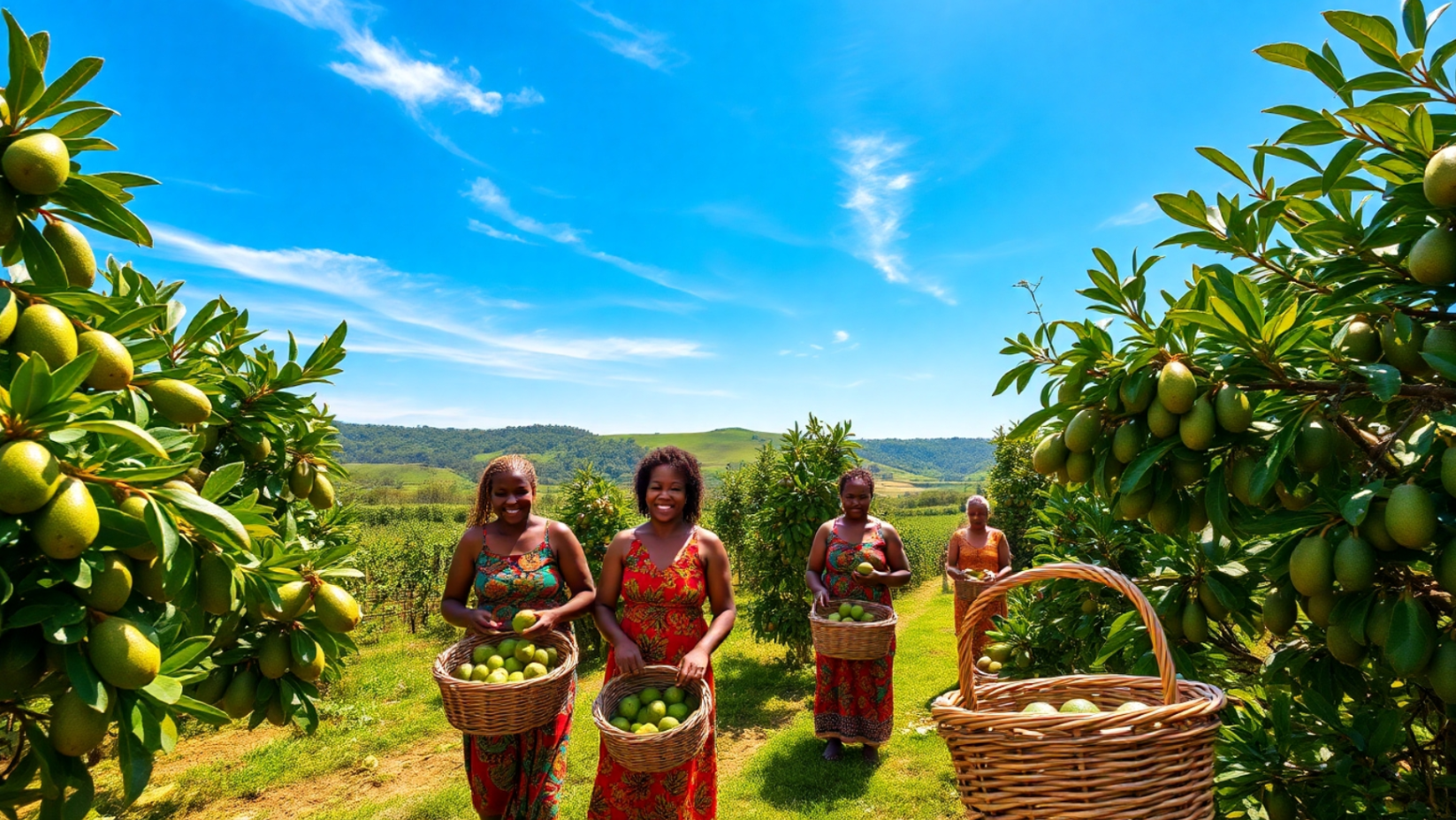 An illustration of avocado farming in Kenya An illustration of avocado farming in Kenya