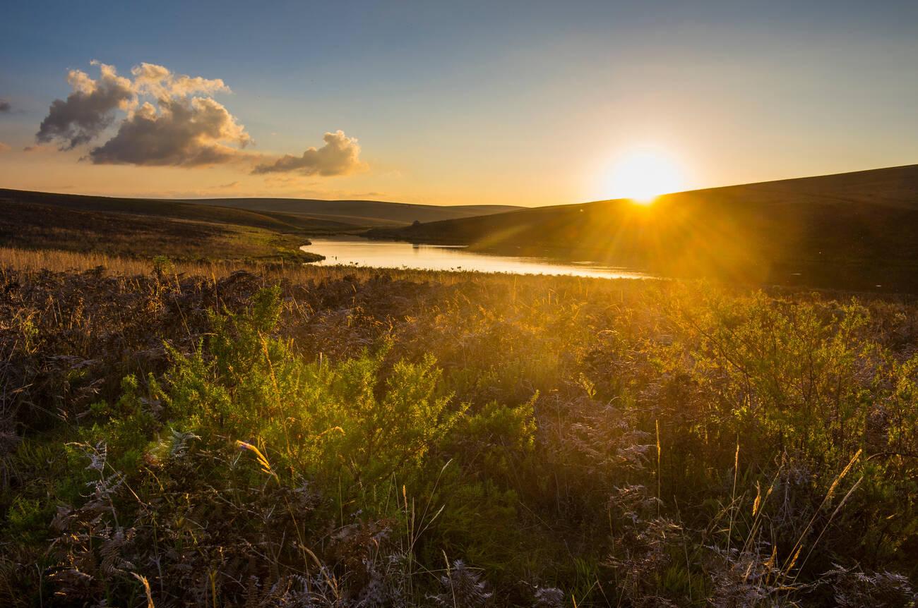 Little lake at sunset, Nyika National Park, Malawi, Africa Little lake at sunset, Nyika National Park, Malawi, Africa