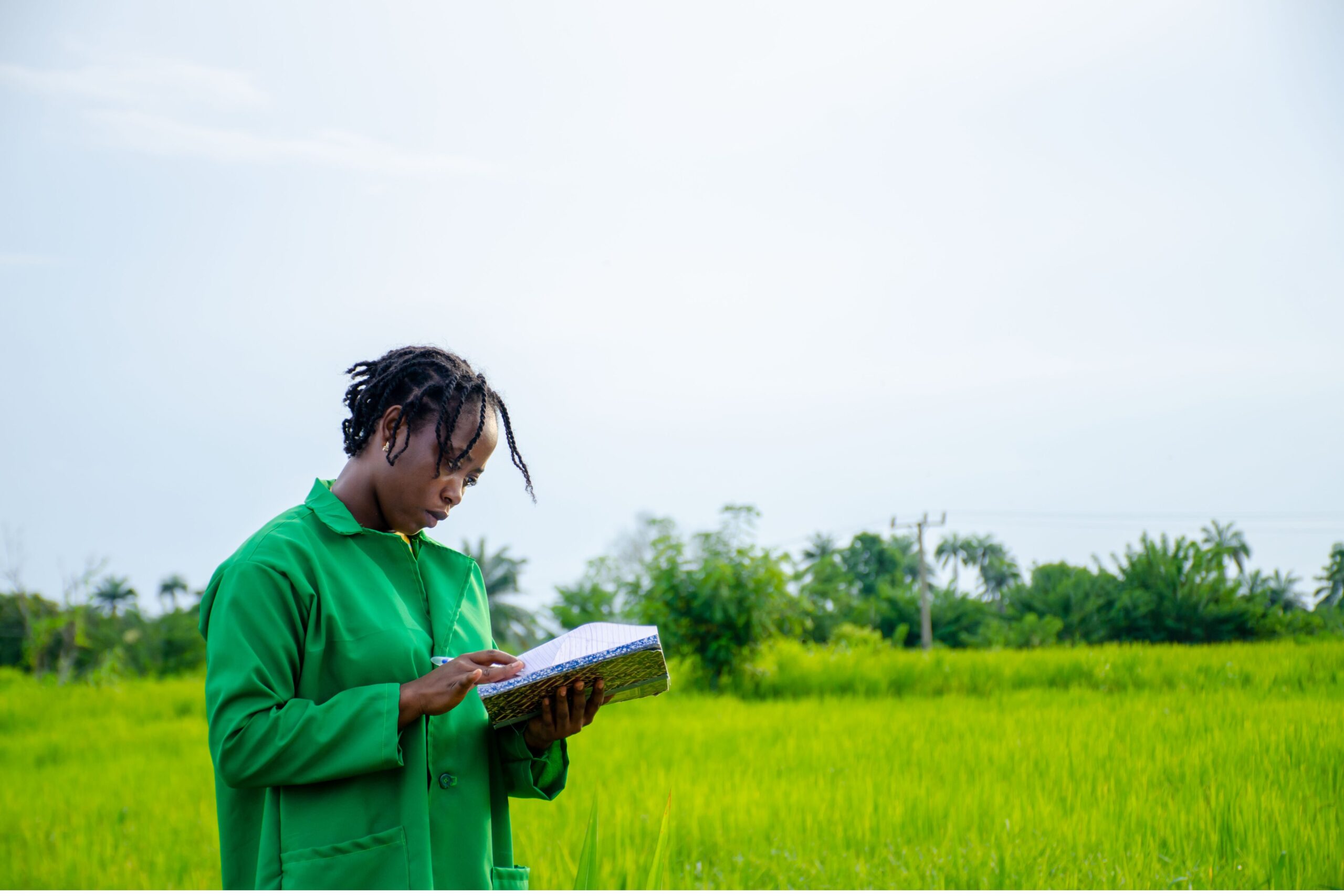 a young women in agri farm
