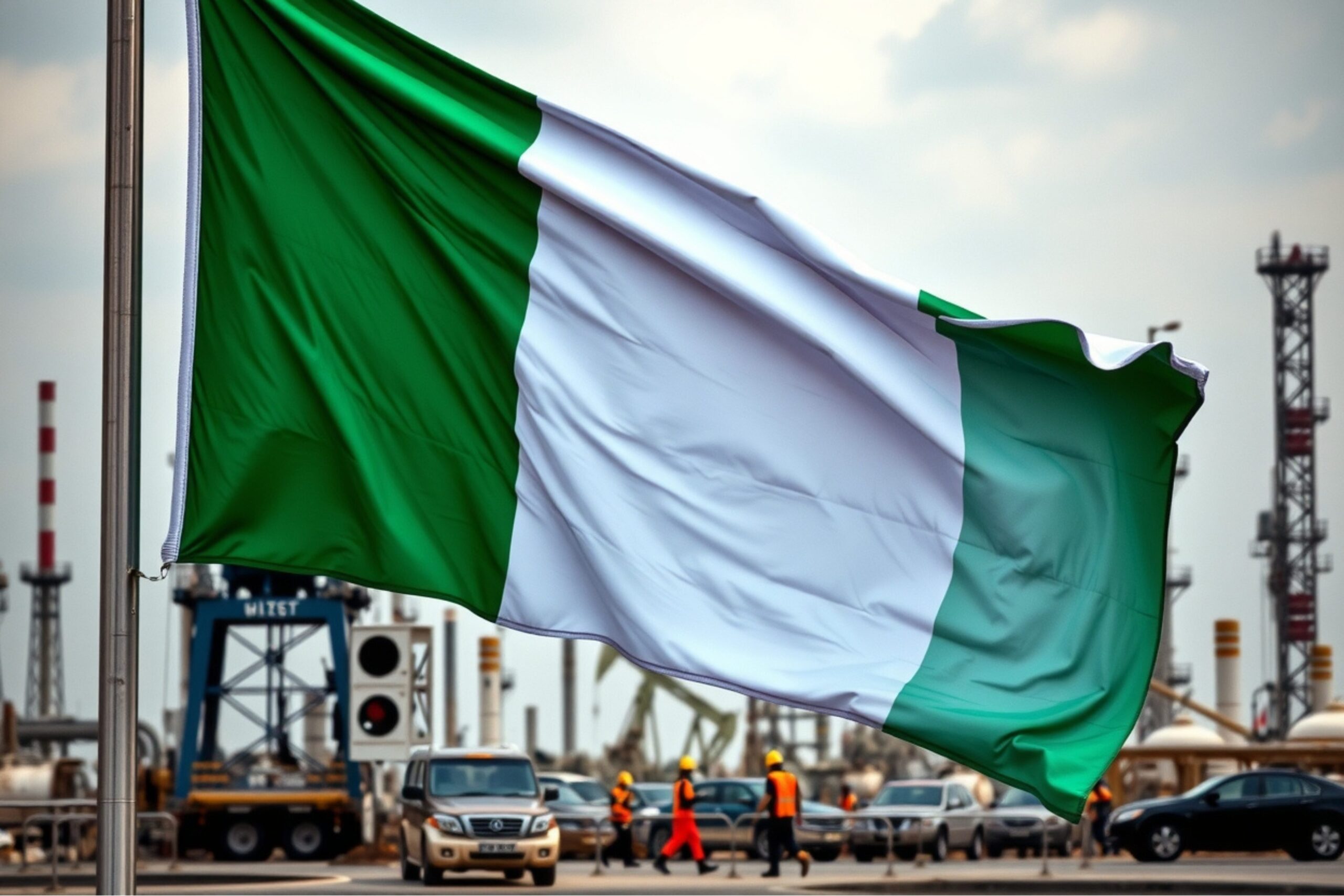 flag with industry