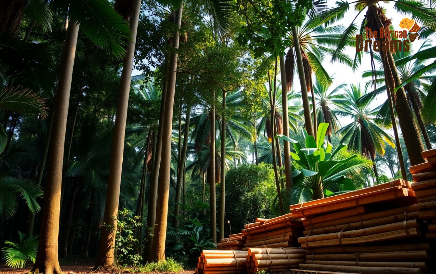 timber timber are sorting in a forest