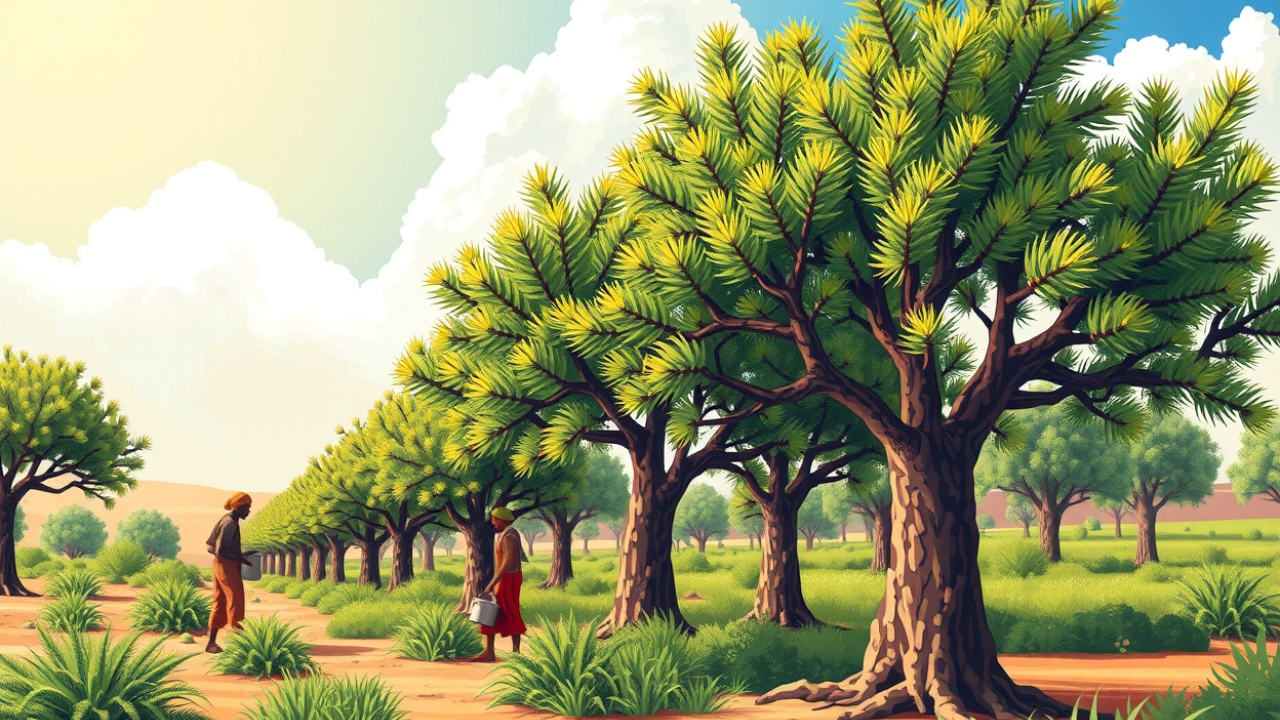  Illustration of environmental challenges affecting gum arabic farming in Sudan