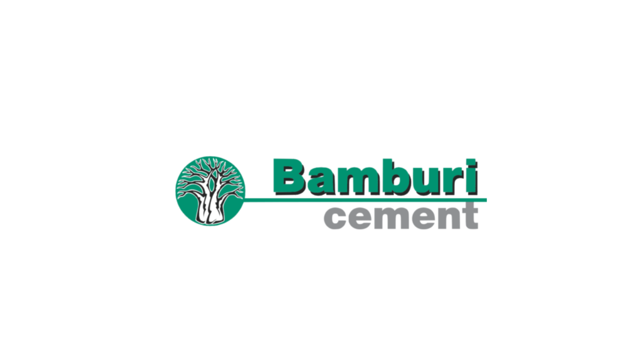 Bamburi Cement logo with green text and a tree symbol Bamburi Cement logo with green text and a tree symbol