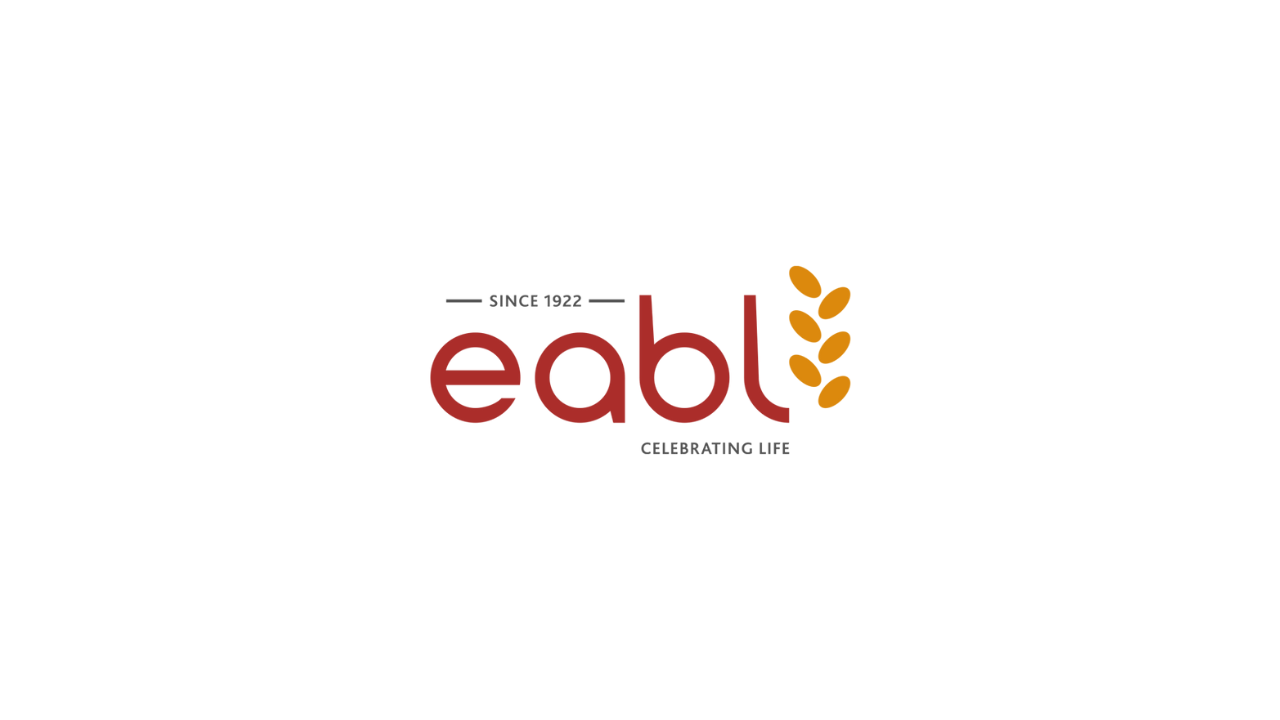 EABL logo with red text, a wheat symbol, and the slogan 'Celebrating Life' EABL logo with red text, a wheat symbol, and the slogan 'Celebrating Life'