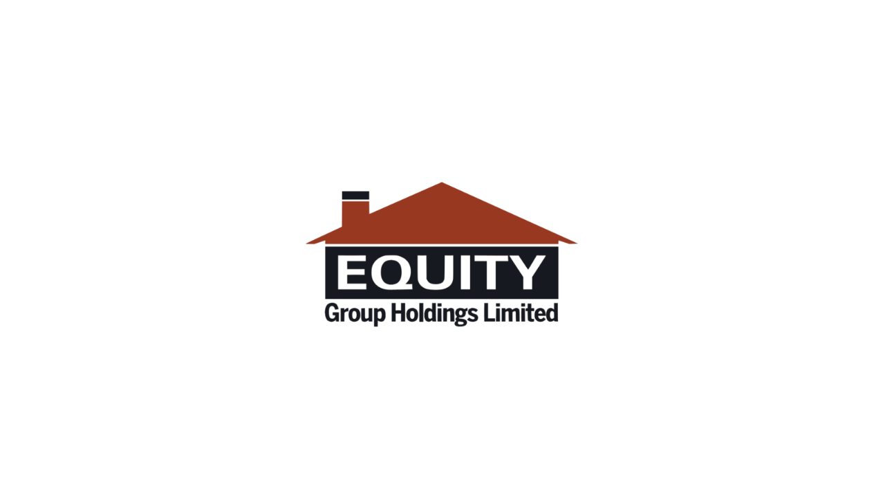 Equity Group Holdings Limited logo with a house roof design Equity Group Holdings Limited logo with a house roof design