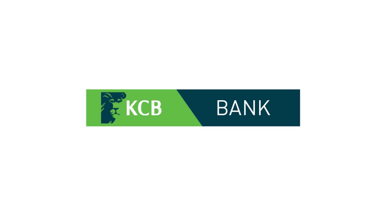KCB Bank logo with a green lion emblem and dark blue text KCB Bank logo with a green lion emblem and dark blue text