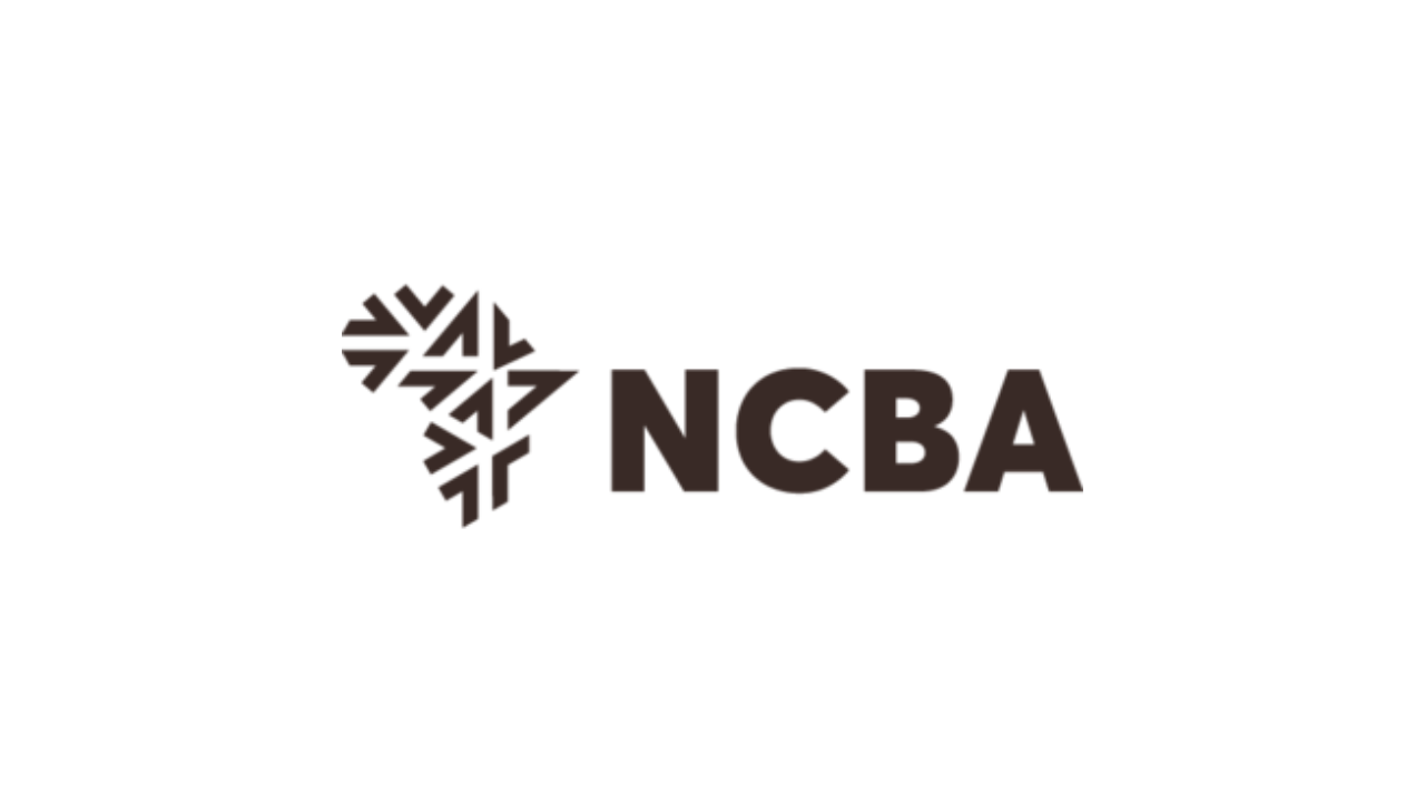 NCBA logo with stylized Africa map design and bold text NCBA logo with stylized Africa map design and bold text
