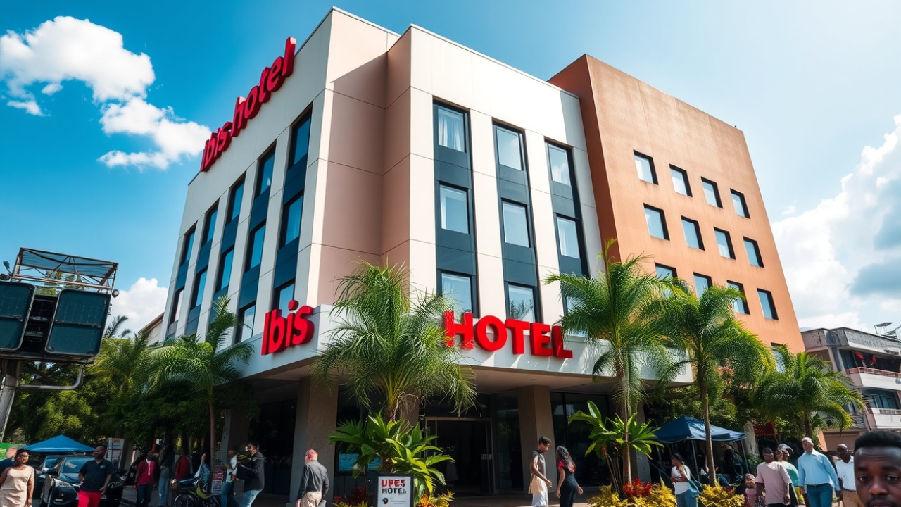 Front view of Ibis Hotel in Nigeria