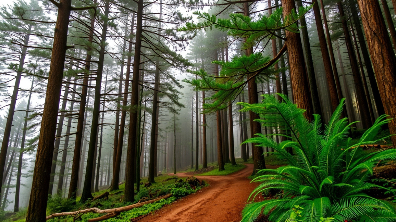 Ngwo Pine Forest in Enugu, Nigeria