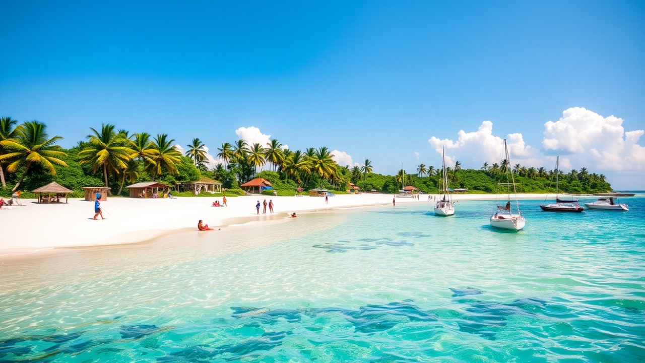 Tarkwa Bay Beach, located in Lagos, accessible by boat from Victoria Island