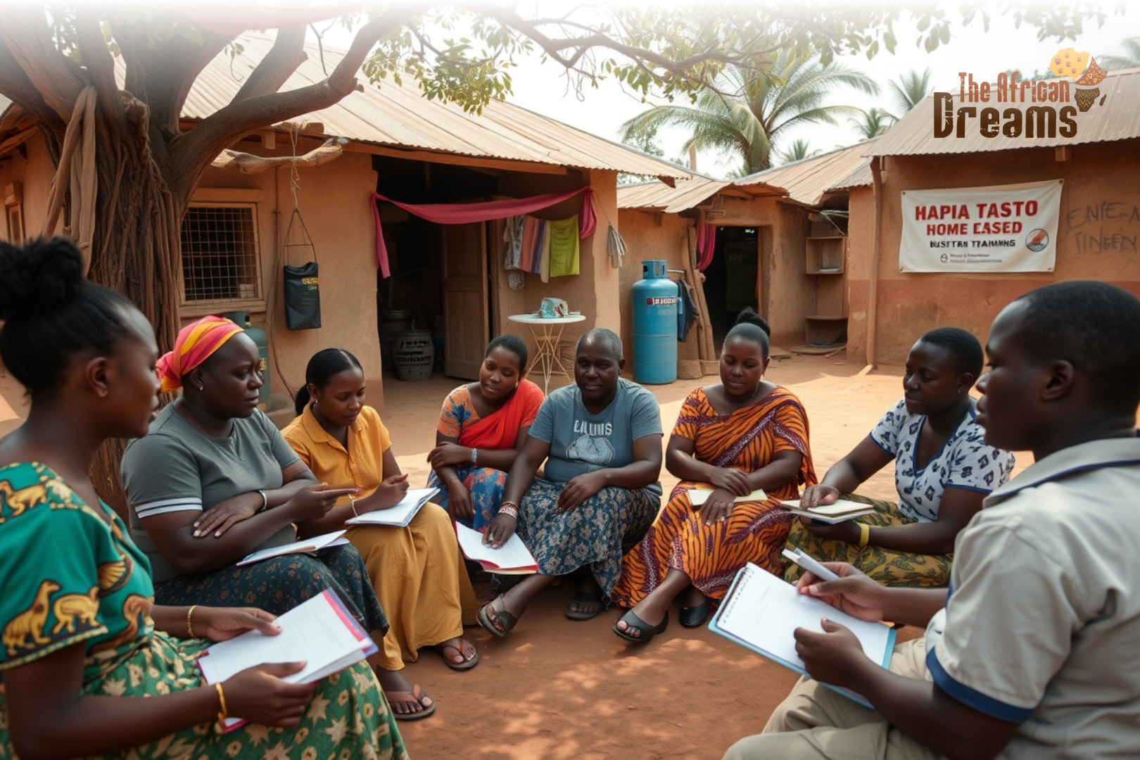 NGO led business training empowering small entrepreneurs in rural Zimbabwe communities.