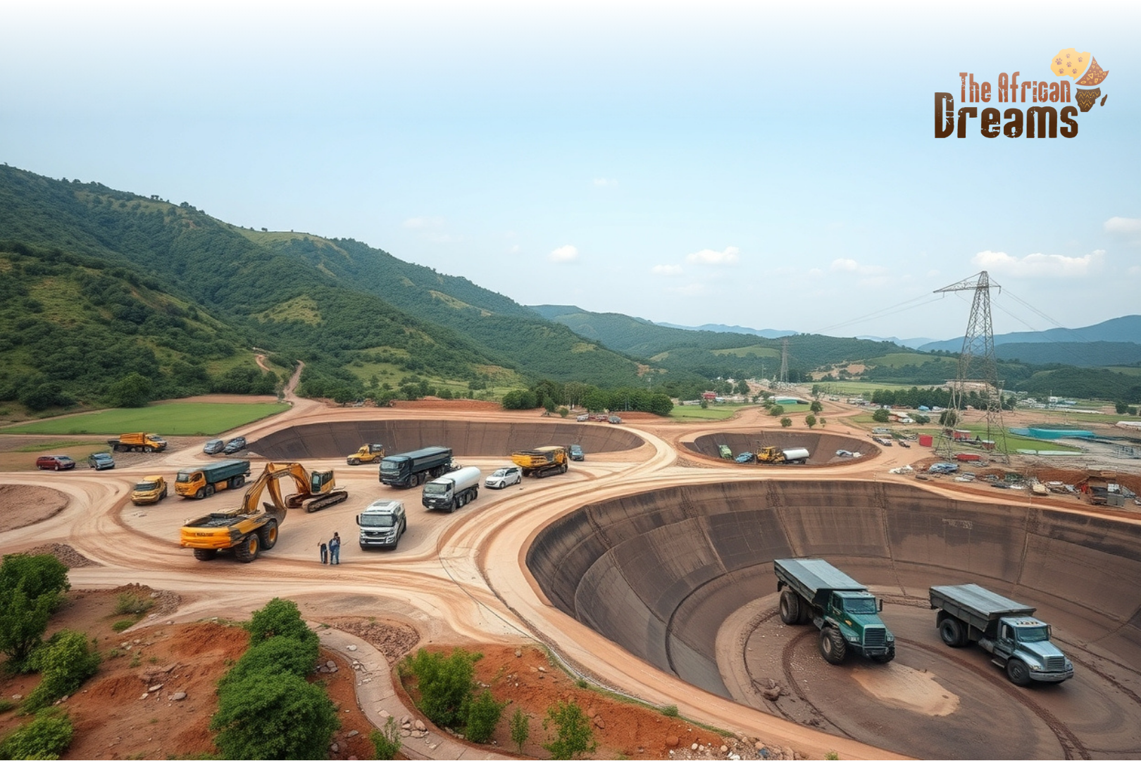 Open-pit mining operations in Malawi highlighting mineral extraction, infrastructure development, and investment potential in the country’s mining sector.