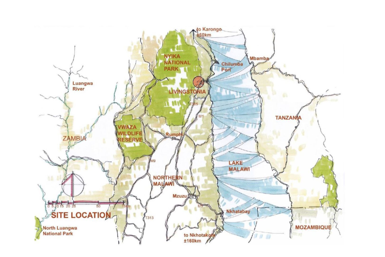 Map of the site location1