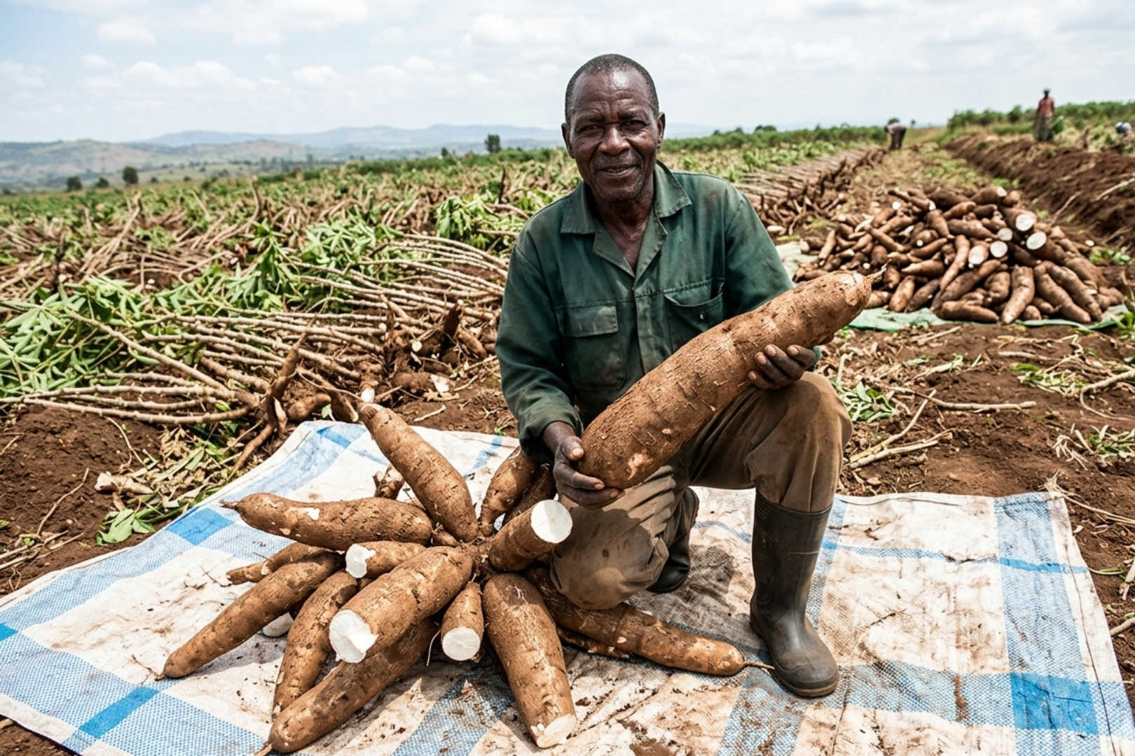 a-man-is-holding-cassava.
