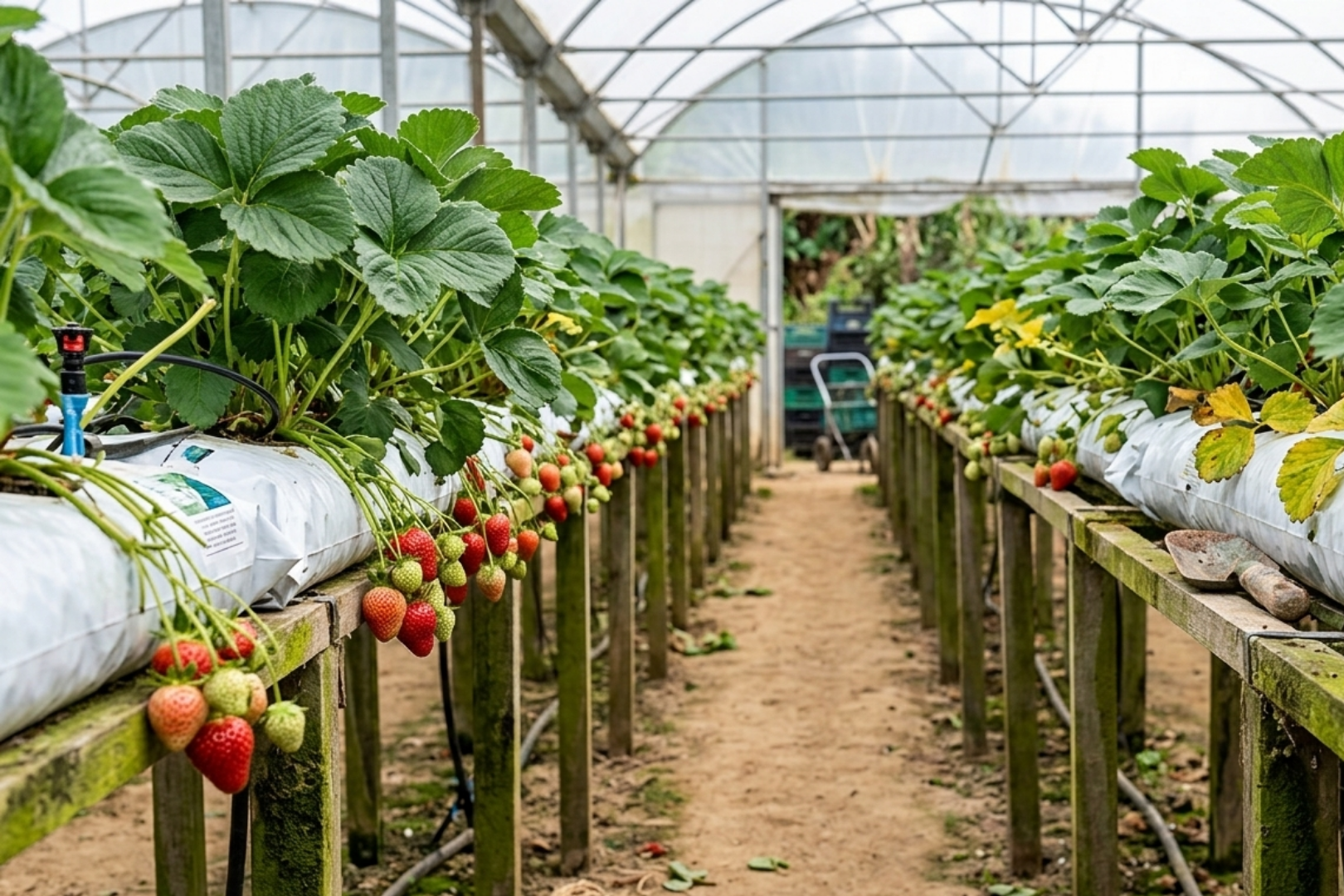 STRAWBERRY ARE CULTIVATED