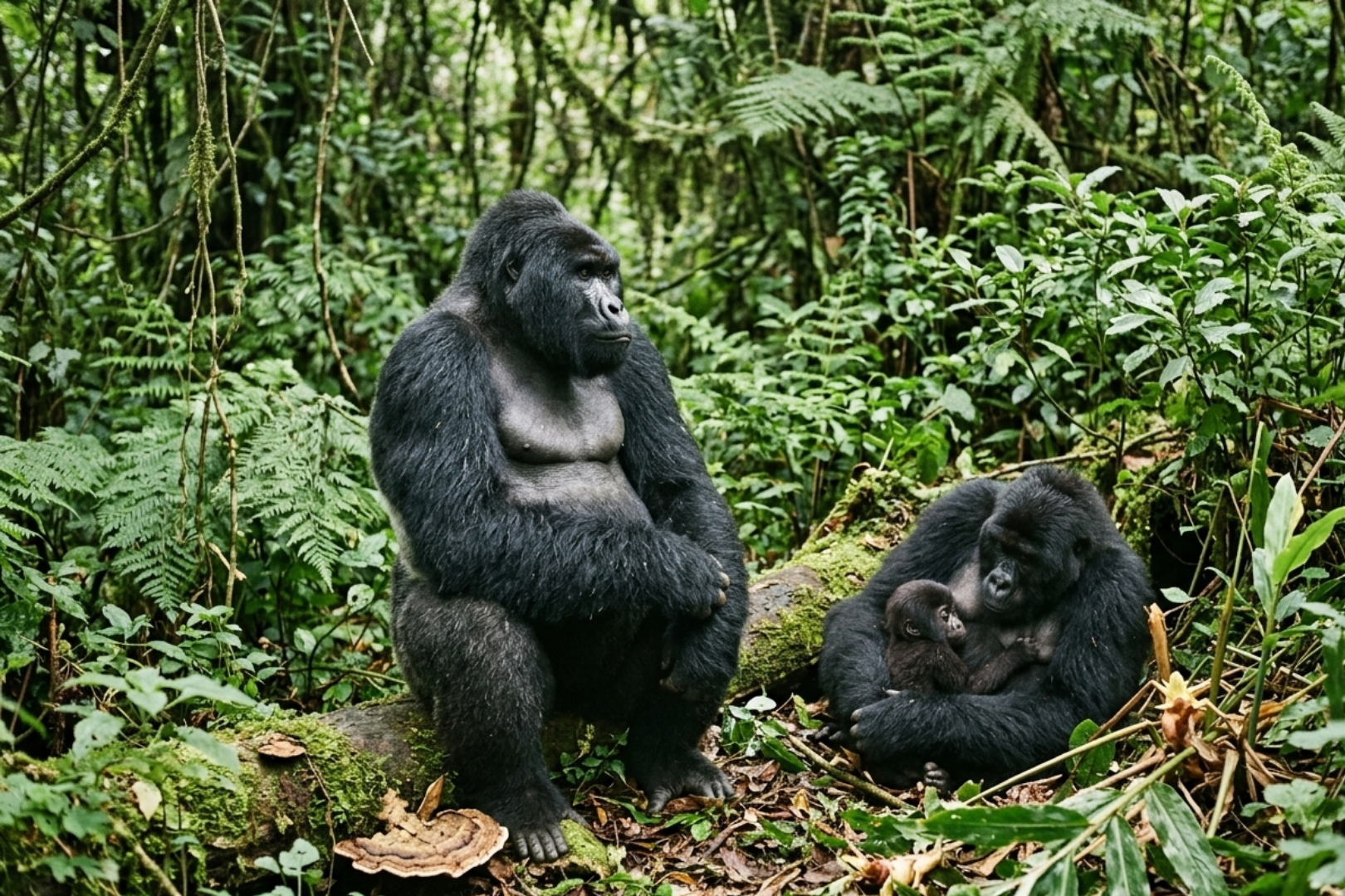 gorillas are in forest